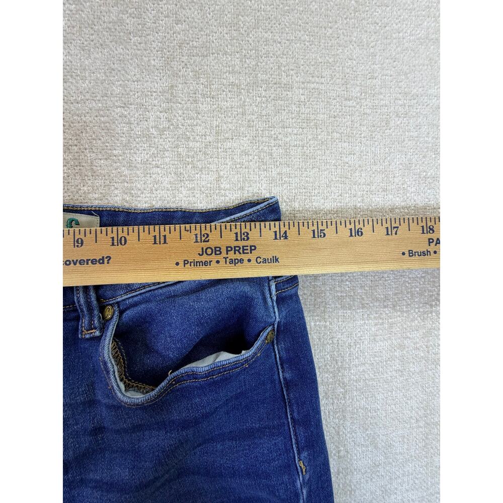Rockin' C Women's 28 Blue Flare Leg 5 Pocket Western Denim Jeans Cowgirl Pants - Picture 5 of 10